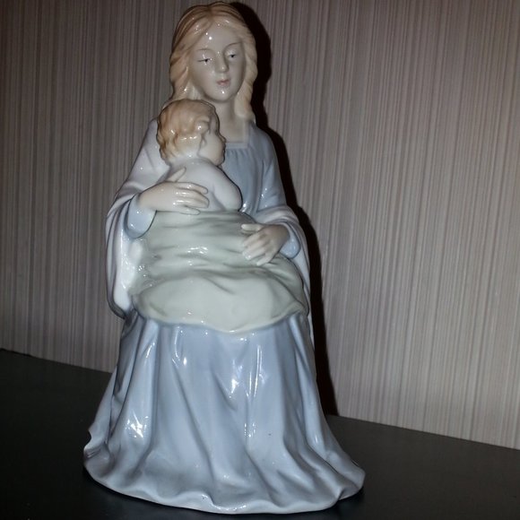 Vtg Homco Home Interiors Mother and Child Figurine - Picture 1 of 13